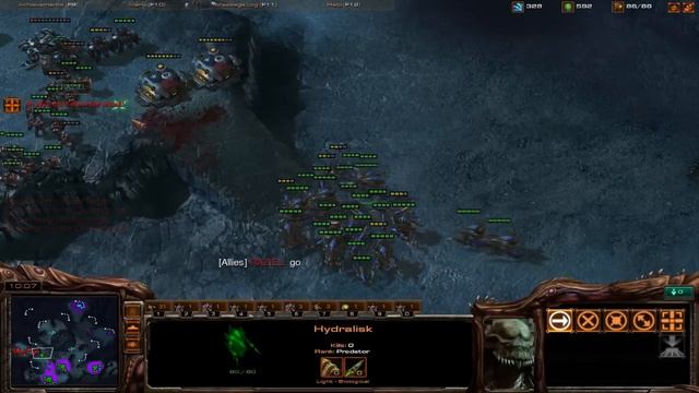 Starcraft 2 - WTii (R-Z) & RAZIEL (T) vs ilya (T) & Pridator (Z) смотреть онлайн