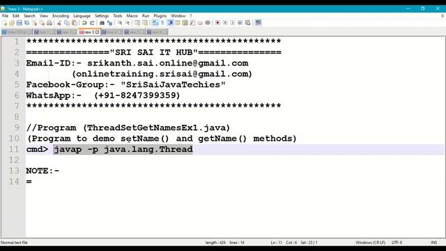 133. Thread Names using setName() and getName() || Multi-Threading in Java Programming