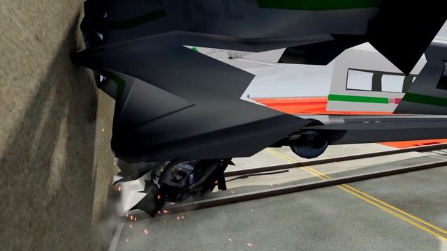 HIGH SPEED TRAIN vs CARS! 100 Km/H CRASH TEST! - BeamNg Drive смотреть онлайн
