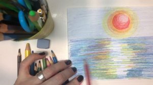 Простое рисование. Картина карандашами. Рисуем рассвет. Мастер-класс. Творчество. Ольга Чепишко