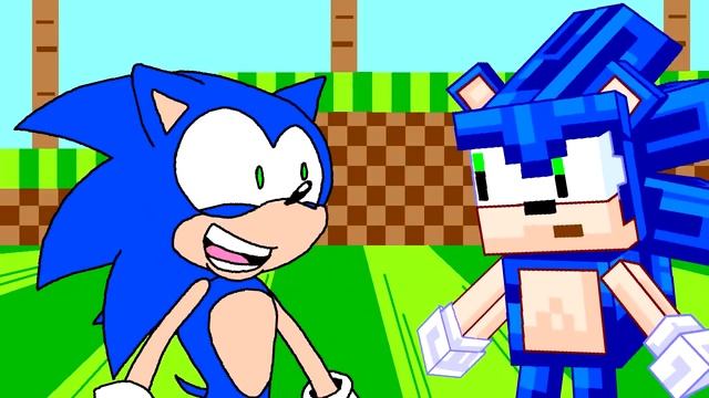 Sonic Meets Minecraft Sonic смотреть онлайн