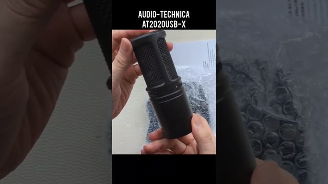 Unboxing the Audio-Technica AT2020-X-USB condenser microphone