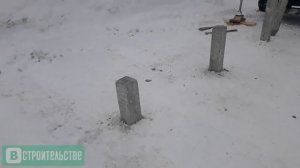 Забивные сваи. Монтаж железобетонных свай под частный дом