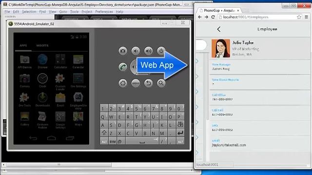PhoneGap + AngularJS + Topcoat + MongoDB (part 1) смотреть онлайн