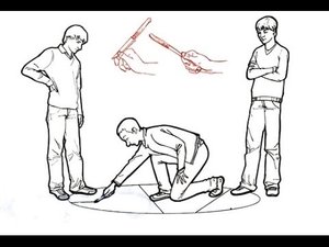 Игра в ножи (ножички) - земля (часть1)