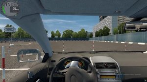 City Car Driving (обучение) - экзамен на автодроме | Logitech g29