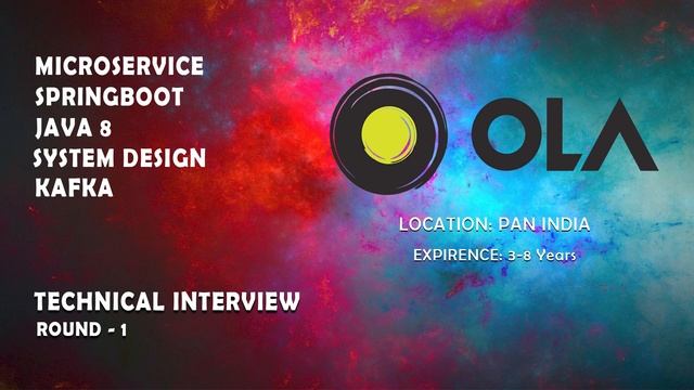 Ola | Java spring boot microservice | System Design