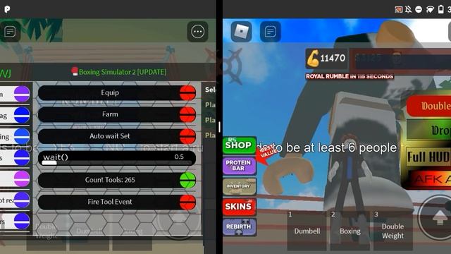 roblox boxing simulator 2 farming in mobile scripts by 01newj thanks смотреть онлайн