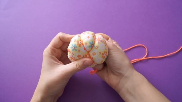 Тыква из ткани и фетра. Тыква своими руками. Делаем тыкву. DIY Pumpkin on Halloween