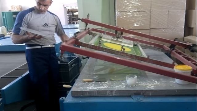 Ручной станок трафаретной печати по стеклу