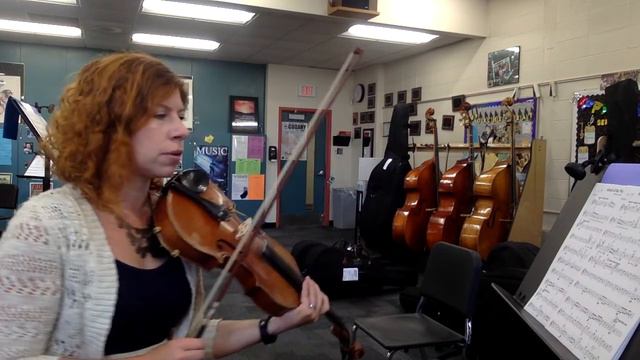 Attack of the Walking Basses by Bob Phillips Violin 1 part