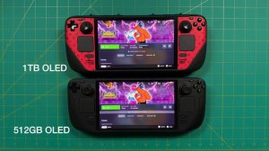 Steam Deck OLED Screen Comparison: 1TB vs 512GB
