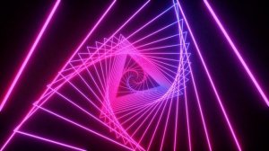 4k Visual Loop Triangle Neon Sci-fi Lines Abstract Background