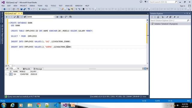 SQL TUTORIALS IN TELUGU || HOW TO INSERT ,DELETE ,UPDATE AND DML COMMANDS