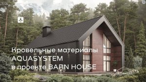 Кровельные материалы AQUASYSTEM в проекте дома BARN HOUSE