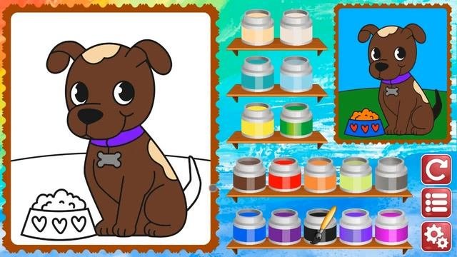 Детские игры Раскраска