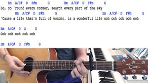How To Play "Wonderful Life" - Guitar Chords WITH Capo Lesson - Smallfoot - Zendaya