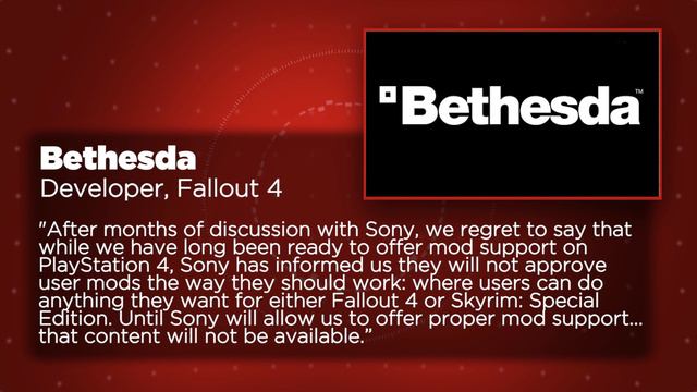 Bethesda Blames Sony for Fallout 4 Mod Delay on PS4 - GS News Update смотреть онлайн