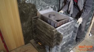 Установка печи Тайга с чугунной топкой ЧТ-1