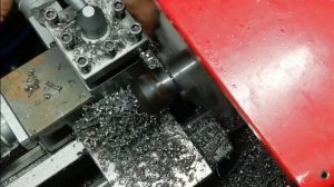 JET BD-7VS, точение на автоподаче и отрезание отрезным резцом.