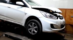 Установка автомобиля на стапель