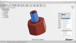 Реальная резьба во Fusion 360