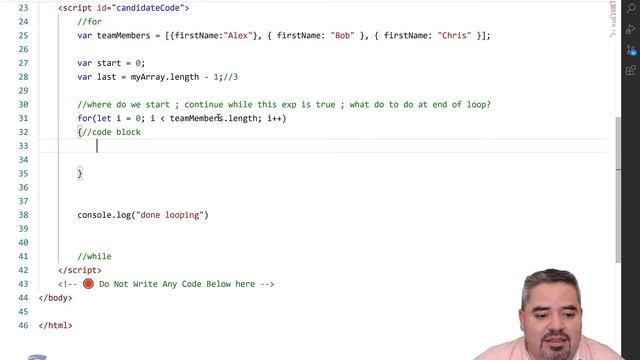 Looping Over Arrays  ? | Learn Javascript Fundamentals with Sabio | Javascript Training - 26