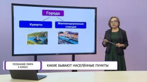 Познание мира. 3 класс. Какие бывают населенные пункты /02.12.2020/