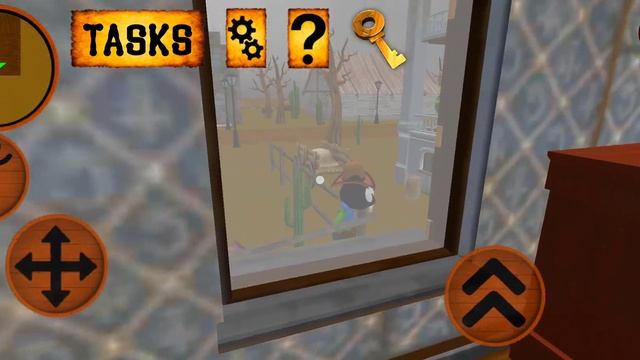 Cat Cowboy Cartoon Neighbor Escape - Level 11 - Gameplay смотреть онлайн