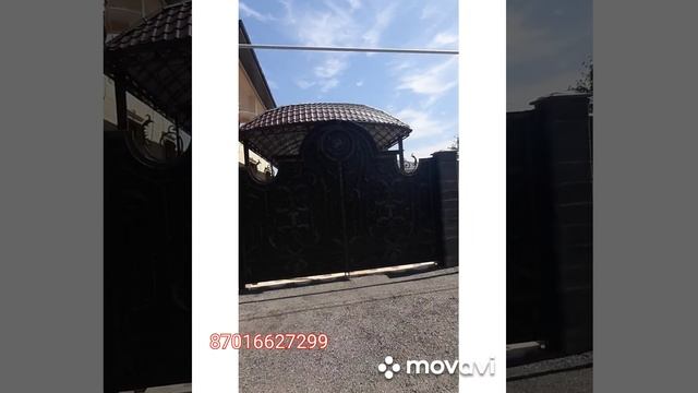 Арочный навес  из металлочерепицы