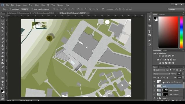 How to Create an Architecture Site Plan Rendering in Photoshop смотреть онлайн