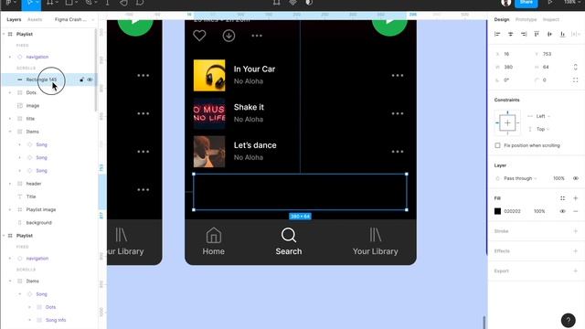 Smart Animate  Figma Prototyping with Spotify app  part 2