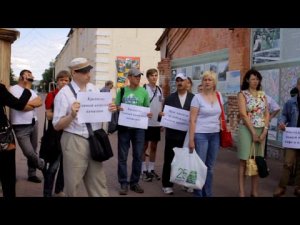 Митинг в Омске против сноса Обозного сарая Омской крепости (15.07.2014)