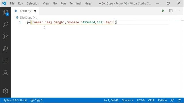 31- Python Dictionary | Dict Data Type in Python | Python Tutorial in Hindi