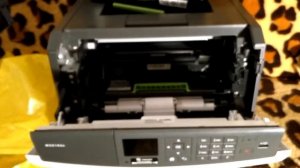 How to remove and install toner cartridge in MS610dn Lexmark Laser Printer