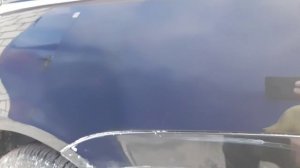 Покраска крыла и двери в переход