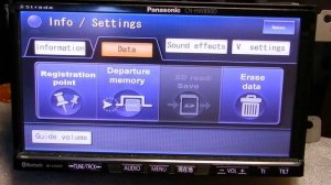 Panasonic Strada firmware menu in English CN-HW860D/CN-HW890D