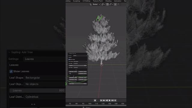 как сделать ЕЛКУ и другие деревья в #blender #3d #новыйгод