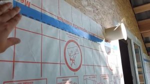 Дом в п. Санаторном получил защитную обертку Tyvek house wrap