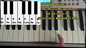 мелодия на пианино "Sweet Dreams " .обучение на пианино