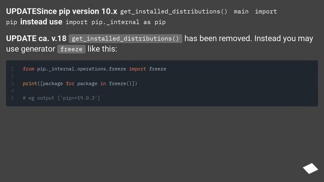 Why does "pip install" inside Python raise a SyntaxError?