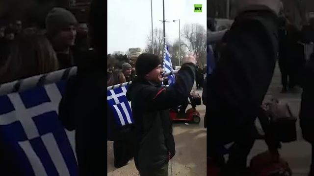 Акция в поддержку России и Русской армии в греческих Салониках