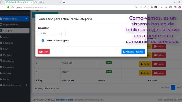 Servidor web SOAP NetBeans, Java, JS, JSP - Sistema de Biblioteca web смотреть онлайн