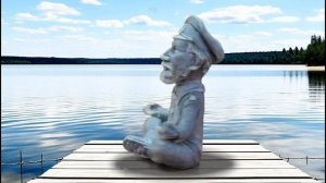 Кузьмич медитирующий в мраморе