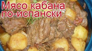 Рецепты из кабана - как приготовить кабана пошаговый рецепт - Мясо кабана по-испански за 120 минут