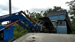 Снимаем мотор Газ 53  10 мая 2018 год