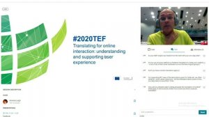 #2020TEF - Translating for online interaction: understanding and supporting user experience