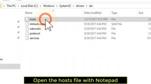 How to find and edit the Hosts file on Windows 10 - Tutorial