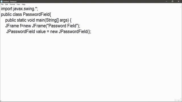 4. PasswordField : TEXT COMPONENTS : JAVA GUI PROGRAMMING WITH SWING || PROGRAMMING || LIFE4CODING