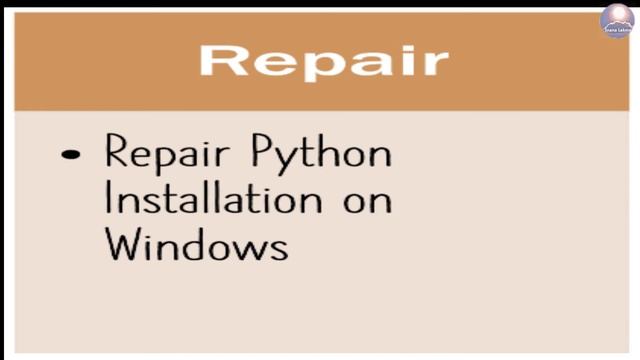 How to Modify,  Repair and Uninstall Python Installation (Setup) on Windows                